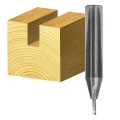 Carb-I-Tool T 202 MS - 6.35 mm (1/4”) Shank 2mm Solid Carbide Single Flute Straight Bits